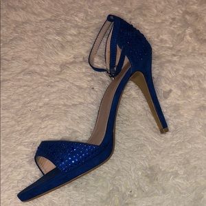 Blue High Heel Shoes